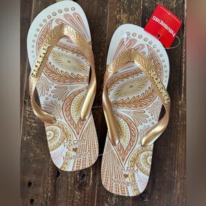 NEW! Havaianas x FARM Rio Papillon Flip Flop